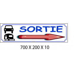 PANNEAU SORTIE DIRECTIONNEL - 700 X 200 X 10