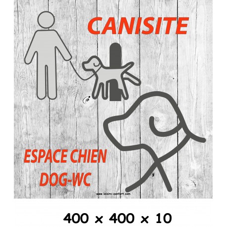 PANNEAU CANISITE - 400 X 400 X 10