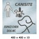 PANNEAU CANISITE - 400 X 400 X 10