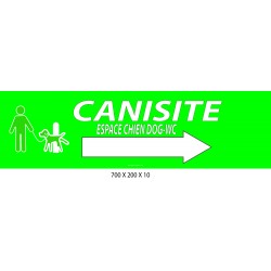 PANNEAU CANISITE DIRECTIONNEL - 700 X 200 X 10