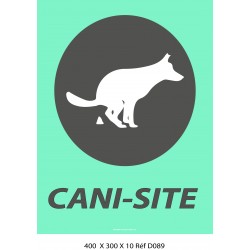 PANNEAU CANI-SITE ESPACE POUR CHIEN 400 X 300 X 10