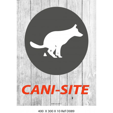 PANNEAU CANI-SITE ESPACE POUR CHIEN 400 X 300 X 10