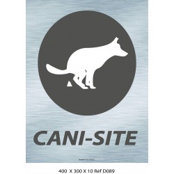 PANNEAU CANI-SITE ESPACE POUR CHIEN 400 X 300 X 10