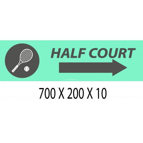 PANNEAU SIGNAL HALF COURT DIRECTIONNEL -  700 X 200 X 10