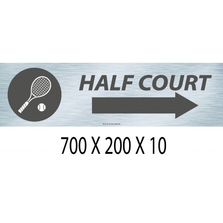 PANNEAU SIGNAL HALF COURT DIRECTIONNEL -  700 X 200 X 10