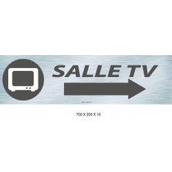 PANNEAU SIGNAL SALLE TV DIRECTIONNEL -  700 X 200 X 10