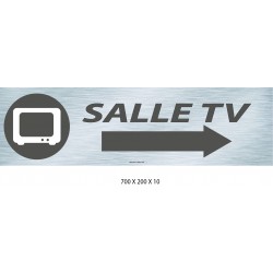 PANNEAU SIGNAL SALLE TV DIRECTIONNEL -  700 X 200 X 10