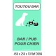 PANNEAU BAR POUR CHIEN 450 X 250 X 10