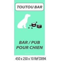 PANNEAU BAR POUR CHIEN 450 X 250 X 10