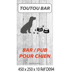 PANNEAU BAR POUR CHIEN 450 X 250 X 10