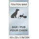 PANNEAU BAR POUR CHIEN 450 X 250 X 10