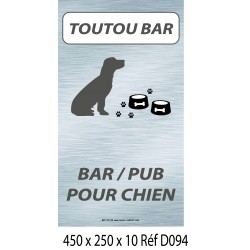 PANNEAU BAR POUR CHIEN 450 X 250 X 10