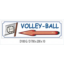 PANNEAU SIGNAL VOLLEY - BALL DIRECTIONNEL - 700 X 200 X 10