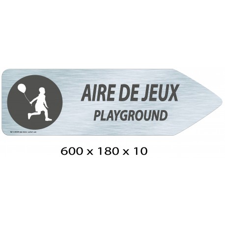 FLECHE SIGNAL AIRE DE JEUX  DIRECTIONNEL - 600 X 180 X 10