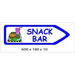 FLECHE SIGNAL SNACK-BAR DIRECTIONNEL - 600 X 180 X 10