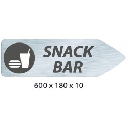 FLECHE SIGNAL SNACK-BAR DIRECTIONNEL - 600 X 180 X 10