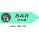 FLECHE SIGNAL BAR DIRECTIONNEL - 600 X 180 X 10