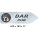 FLECHE SIGNAL BAR DIRECTIONNEL - 600 X 180 X 10