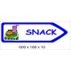 FLECHE SIGNAL SNACK DIRECTIONNEL - 600 X 180 X 10