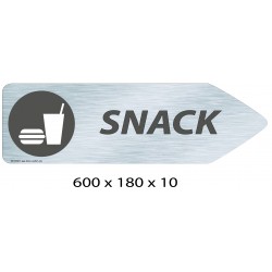 FLECHE SIGNAL SNACK DIRECTIONNEL - 600 X 180 X 10