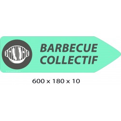 FLECHE SIGNAL BARBECUE COLLECTIF DIRECTIONNEL - 600 X 180 X 10