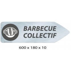 FLECHE SIGNAL BARBECUE COLLECTIF DIRECTIONNEL - 600 X 180 X 10