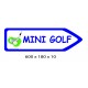 FLECHE SIGNAL MINI GOLF DIRECTIONNEL 600 X 180 X 10