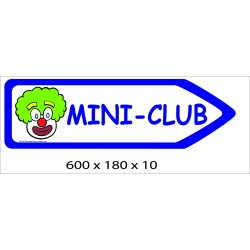 FLECHE SIGNAL MINI CLUB DIRECTIONNEL - 600 X 180 X 10