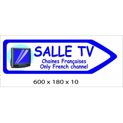 FLECHE SIGNAL SALLE TV DIRECTIONNEL - 600 X 180 X 10