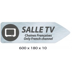 FLECHE SIGNAL SALLE TV DIRECTIONNEL - 600 X 180 X 10