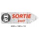 FLECHE SIGNAL SORTIE DIRECTIONNEL - 600 X 180 X 10