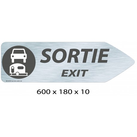 FLECHE SIGNAL SORTIE DIRECTIONNEL - 600 X 180 X 10