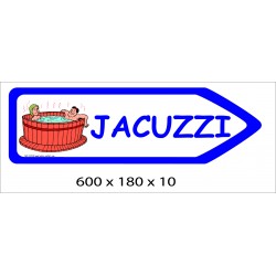 FLECHE SIGNAL  JACUZZI DIRECTIONNEL - 600 X 180 X 10