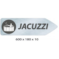 FLECHE SIGNAL  JACUZZI DIRECTIONNEL - 600 X 180 X 10