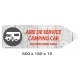 FLECHE SIGNAL SERVIE CAMPING-CAR DIRECTIONNEL - 600 X 180 X 10