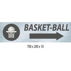FLECHE SIGNAL Basket-ball DIRECTIONNEL - 700 X 200 X 10