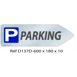 FLECHE SIGNAL PARKING DIRECTIONNEL - 600 X 180 X 10