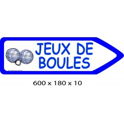 FLECHE VSIGNAL JEUX DE BOULES DIRECTIONNEL - 600 X 180 X 10