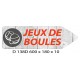 FLECHE VSIGNAL JEUX DE BOULES DIRECTIONNEL - 600 X 180 X 10