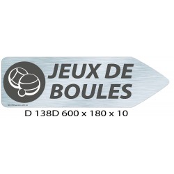 FLECHE VSIGNAL JEUX DE BOULES DIRECTIONNEL - 600 X 180 X 10