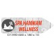 FLECHE SIGNAL SPA HAMMAM DIRECTIONNEL - 600 X 180 X 10