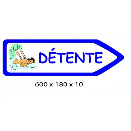 FLECHE SIGNAL DÉTENTE DIRECTIONNEL - 600 X 180 X 10