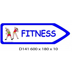 FLECHE SIGNAL FITNESS DIRECTIONNEL - 600 X 180 X 10