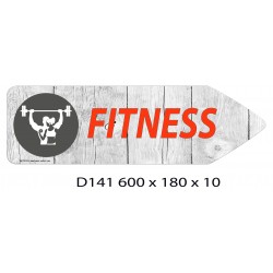 FLECHE SIGNAL FITNESS DIRECTIONNEL - 600 X 180 X 10