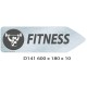 FLECHE SIGNAL FITNESS DIRECTIONNEL - 600 X 180 X 10