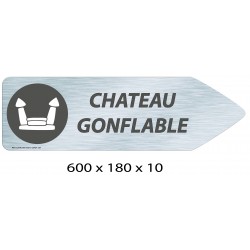 FLECHE SIGNAL CHATEAU GONFLABLE DIRECTIONNEL - 600 X 180 X 10