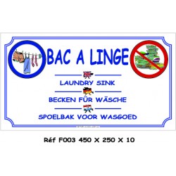 PANNEAU BAC LINGE 4L - 450 X 250 X 10 (copie)