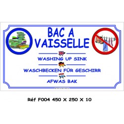 BAC VAISSELLE 4L - 450 X 250 X 10