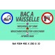 BAC VAISSELLE 4L - 450 X 250 X 10