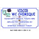 VIDOIR WC CHIMIQUE - 450 X 250 X 10